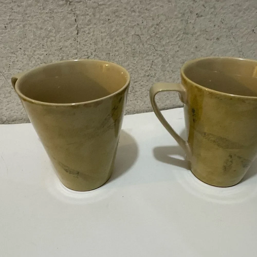Pier one Antiqued mugs set of two